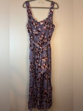 Anthropologie Velvet Burnout Jumpsuit